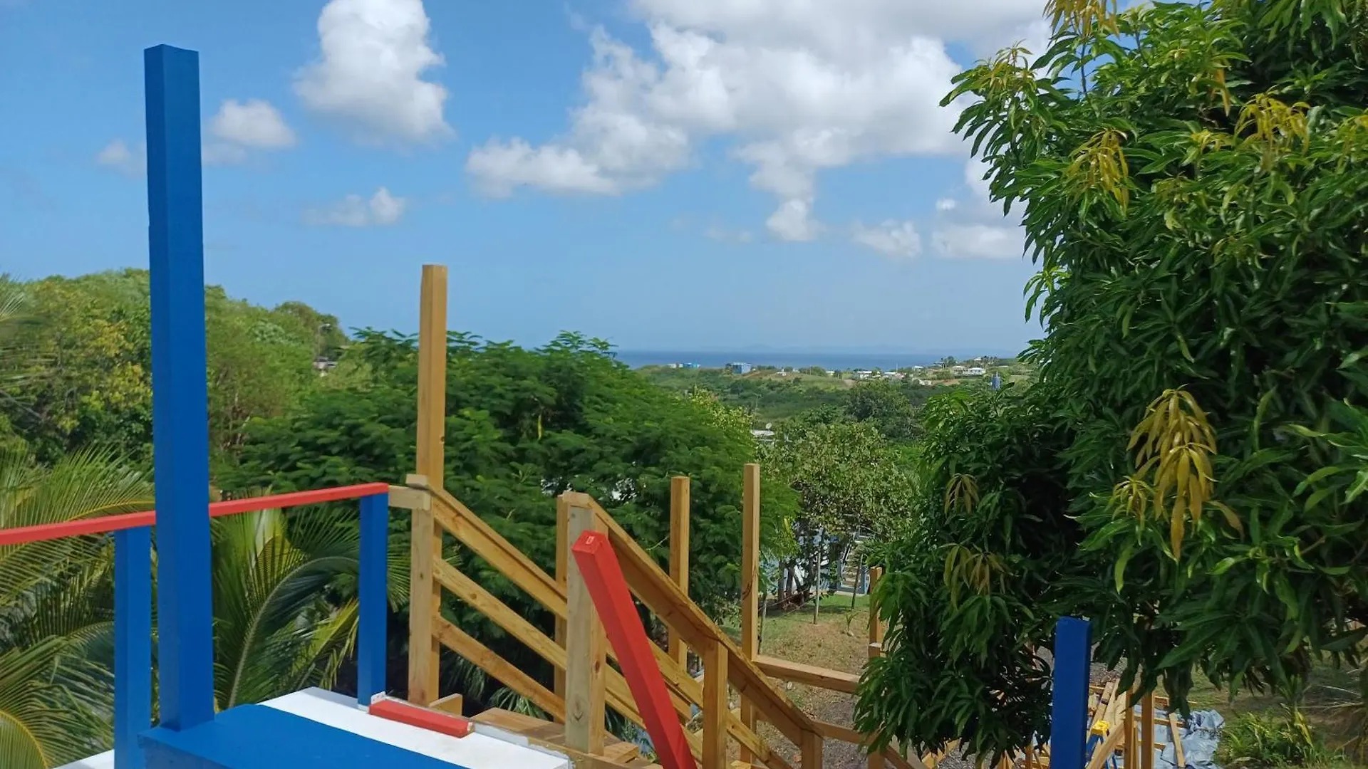 Luxury tent Rooster Run Glamping Camping Has Rooftop And Off The Ground Glamping Experience For 1 To 16 In A Single Tent And Views Of The Rain Forrest And To Culebra Across The Atlantic Ocean W Tents, Linens, Deluxe Air Beds, Warm Shower And More At A Great Pric Vieques